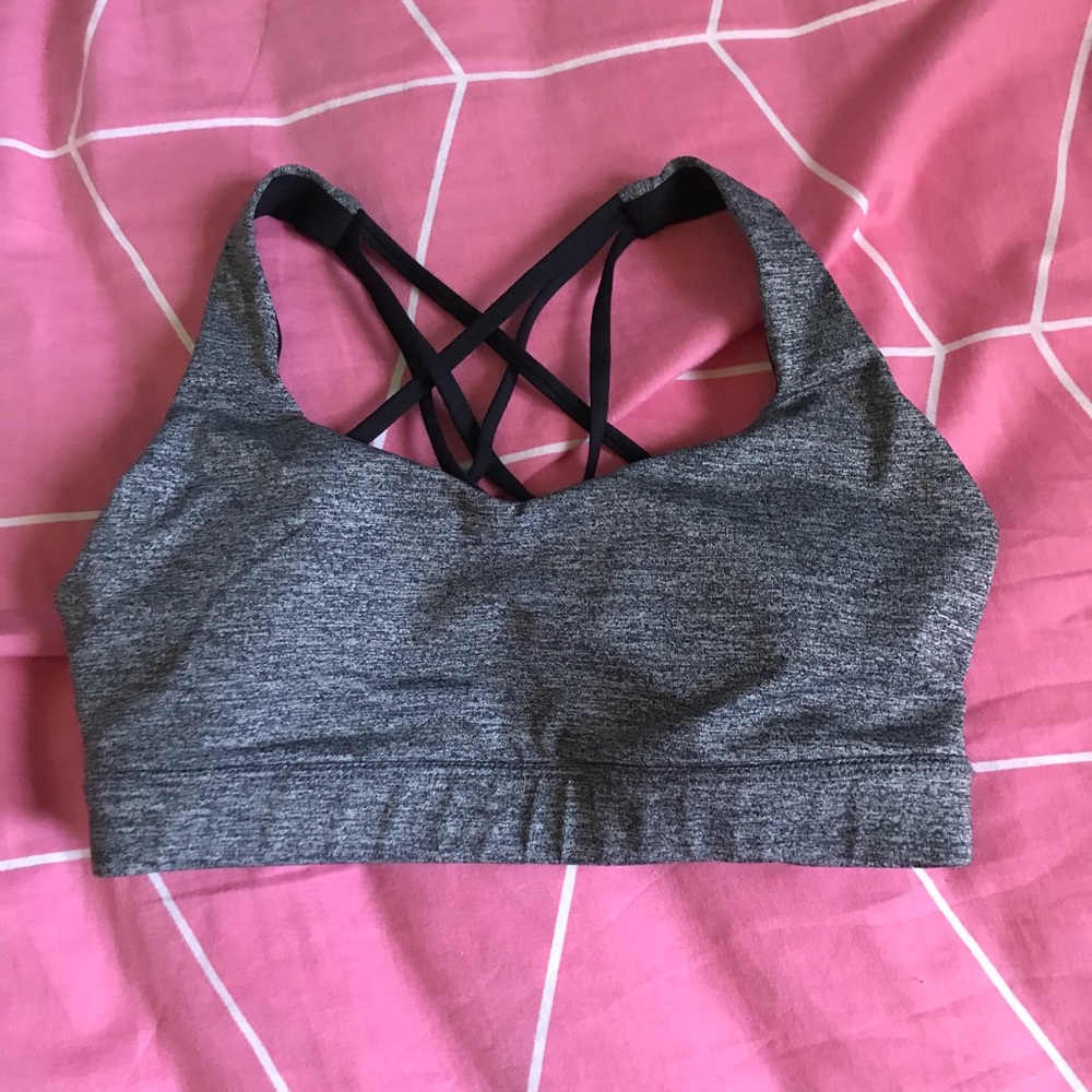 Gray Sports Bra